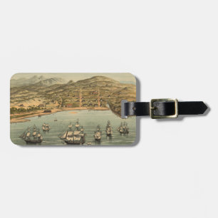 Vintage Pictorial Map of San Francisco (1884) Luggage Tag