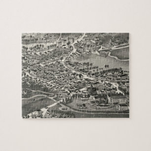 Vintage Pictorial Map of Sandwich MA (1884) Jigsaw Puzzle