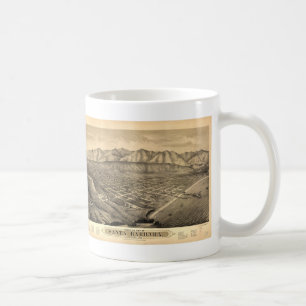 Vintage Pictorial Map of Santa Barbara CA (1877) Coffee Mug