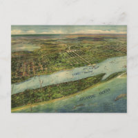 Vintage Pictorial Map of West Palm Beach (1915)