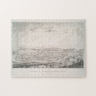 Vintage Pictorial Map of Worcester MA (1837) Jigsaw Puzzle