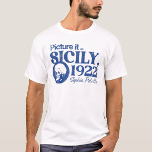 Vintage Picture It Sicily 1922 T-Shirt