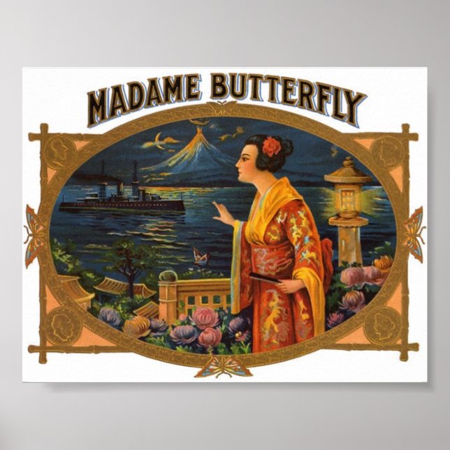 Vintage Picture - Madame Butterfly Poster (Front)