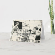 Vintage Picture Teacher Customisable Thank You