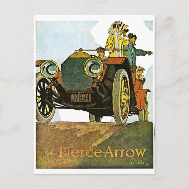 Vintage Pierce-Arrow Advertisement Postcard (Front)