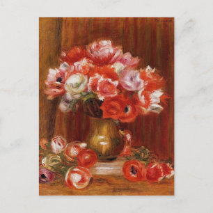 Vintage Pierre-Auguste Renoir Anemones Postcard