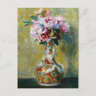 Vintage Pierre Auguste Renoir Bouquet in a Vase Holiday Postcard