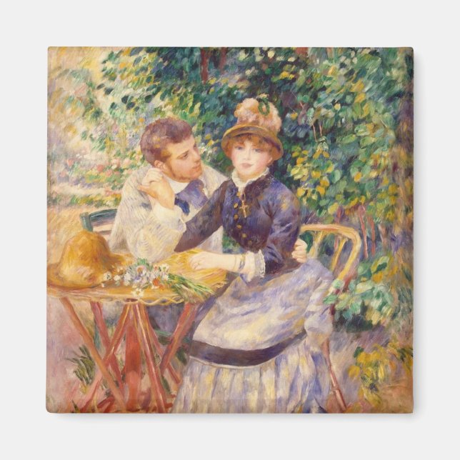 Vintage Pierre Auguste Renoir In The Garden Magnet (Front)