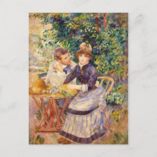 Vintage Pierre Auguste Renoir In The Garden Postcard