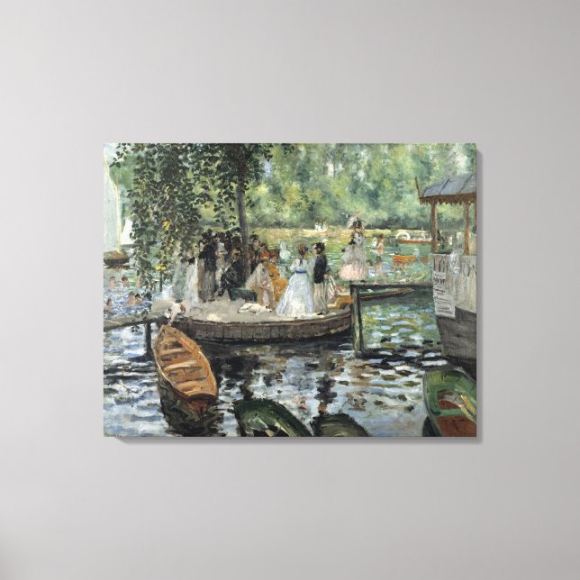 Vintage Pierre Auguste Renoir La Grenouillere Canvas Print (Front)