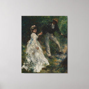 Vintage Pierre Auguste Renoir La Promenade Canvas Print
