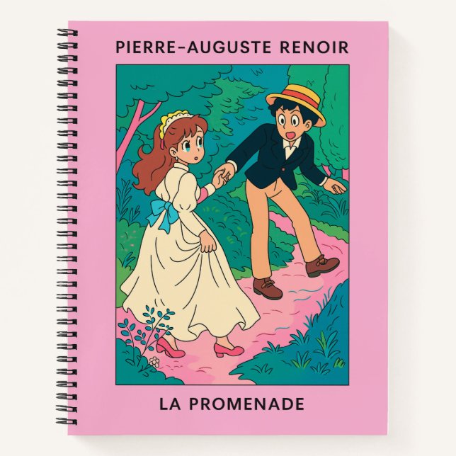 Vintage Pierre-Auguste Renoir "La Promenade"  Notebook (Front)