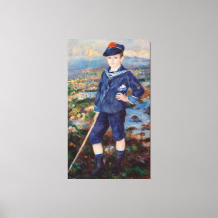 Vintage Pierre Auguste Renoir Sailor Boy Canvas Print