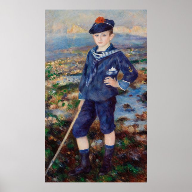 Vintage Pierre Auguste Renoir Sailor Boy Poster (Front)