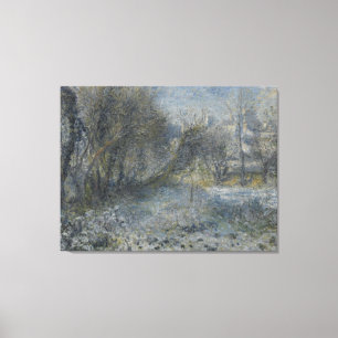 Vintage Pierre Auguste Renoir Snow Covered Landsca Canvas Print