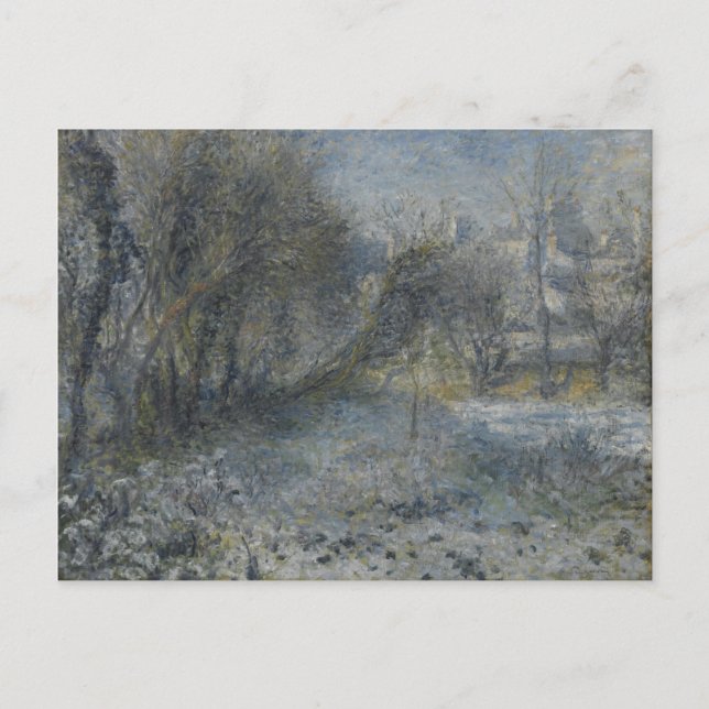 Vintage Pierre Auguste Renoir Snow Covered Landsca Postcard (Front)