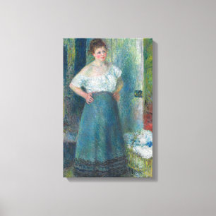 Vintage Pierre Auguste Renoir The Laundress Canvas Print