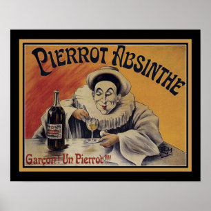 Vintage Pierrot-Absinthe Poster