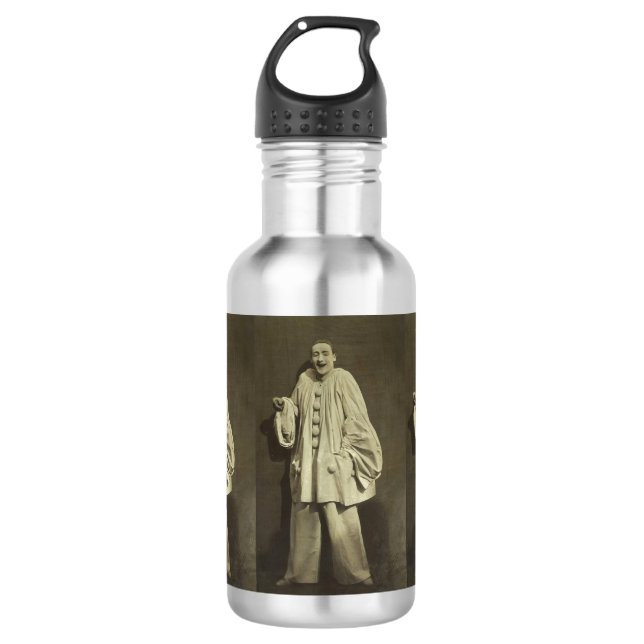 Vintage Pierrot Clown 532 Ml Water Bottle (Front)