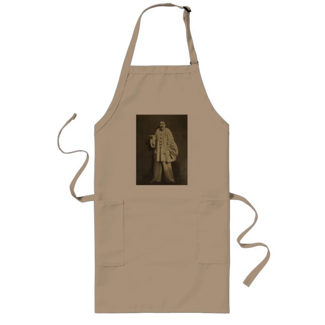 Vintage Pierrot Clown Long Apron (Front)