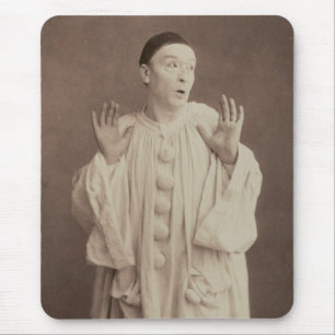 Vintage Pierrot Clown Mouse Mat