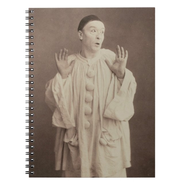 Vintage Pierrot Clown Notebook (Front)