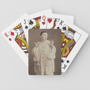 Vintage Pierrot Clown Playing Cards