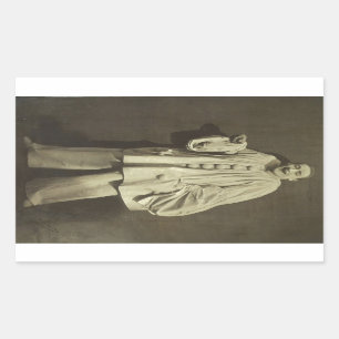 Vintage Pierrot Clown Rectangular Sticker