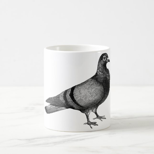 Vintage Pigeon gifts Coffee Mug (Center)