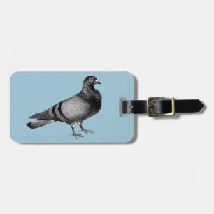 Vintage Pigeon gifts Luggage Tag