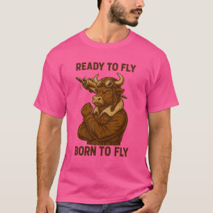 Vintage Pilot Spirit – Bold Retro Aviation Art T-Shirt