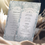 Vintage Pimpernel Wedding Program William Morris Programme<br><div class="desc">Indulge in a touch of timeless elegance on your special day with our wedding program adorned with the renowned Pimpernel pattern by William Morris. This vintage design, accentuated with faux foil details, blends effortlessly with modern aesthetics to evoke a sense of classic sophistication. The gentle curves and organic forms characteristic...</div>