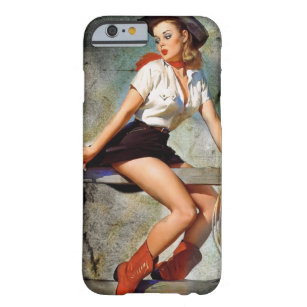 vintage pin up cowgirl western barely there iPhone 6 case
