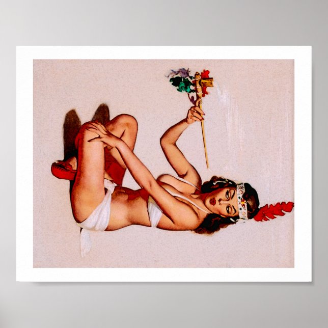 Vintage Pin-Up girl Poster (Front)