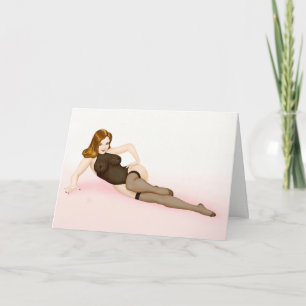 Vintage pin-up girl - Vargas blonde Card