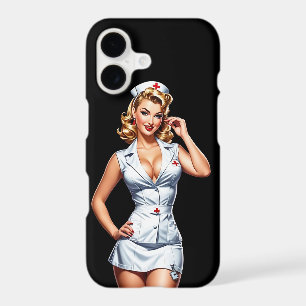 Vintage Pin-up Nurse Digital Art