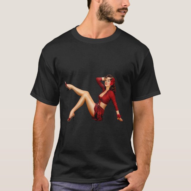 Vintage Pin Up T-Shirt (Front)