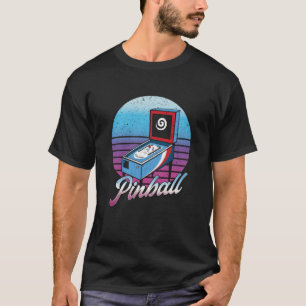 Vintage Pinball Game Gaming Gamer Pinball Machine T-Shirt