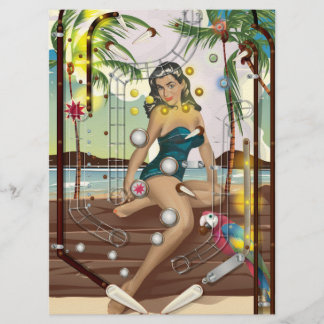 Vintage Pinball Machine game Invitation