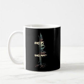 Vintage Pine Snowboard  Snowboarding Gift Tee    Coffee Mug