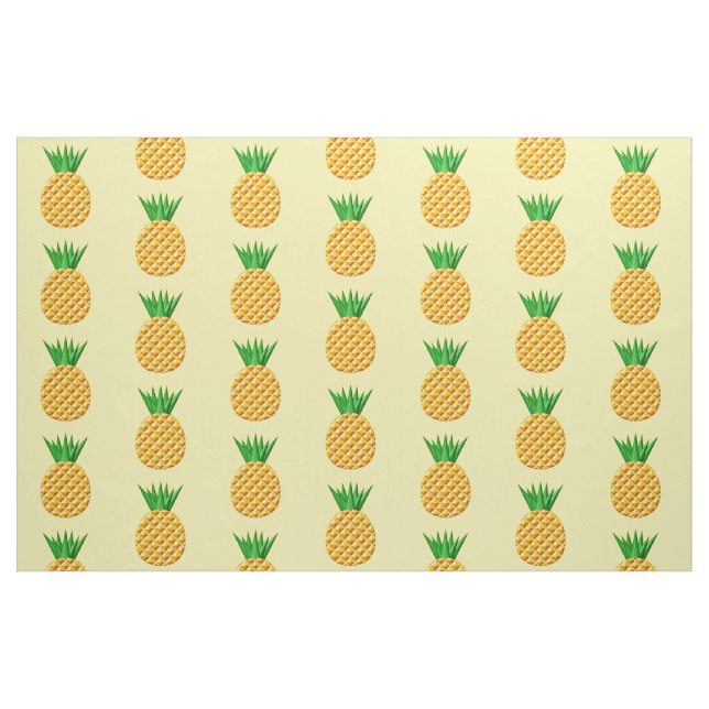 Vintage Pineapple Drawing Pattern Fabric (Fat Quarter)