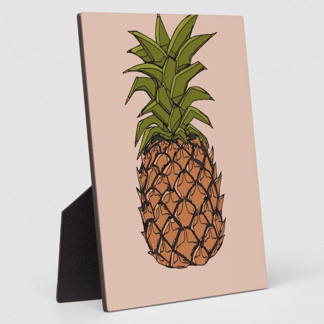 Vintage Pineapple Fruit Plaque (Side)