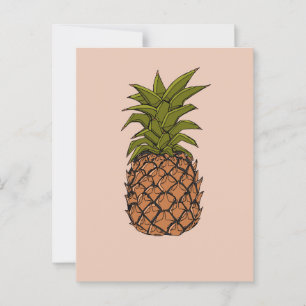 Vintage Pineapple Fruit Postcard