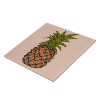 Vintage Pineapple Fruit Tile