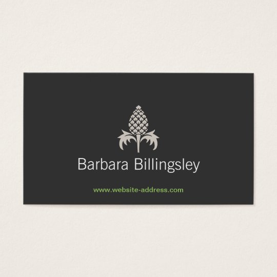 VINTAGE PINEAPPLE MOTIF LOGO No. 2 Business Card