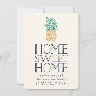 Vintage Pineapple Moving Announcement