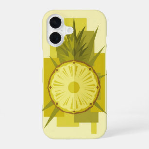 Vintage Pineapple on Block iPhone 16 Case