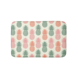 Vintage Pineapple Pattern 2 Bath Mat