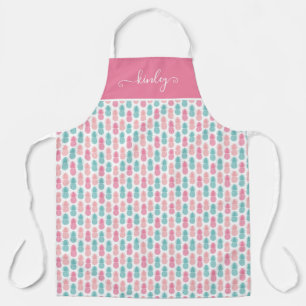 Vintage Pineapple Pattern Apron