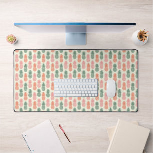 Vintage Pineapple Pattern Desk Mat